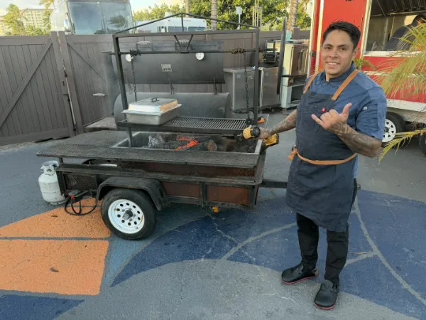 Chef Luis at the kiawe grill