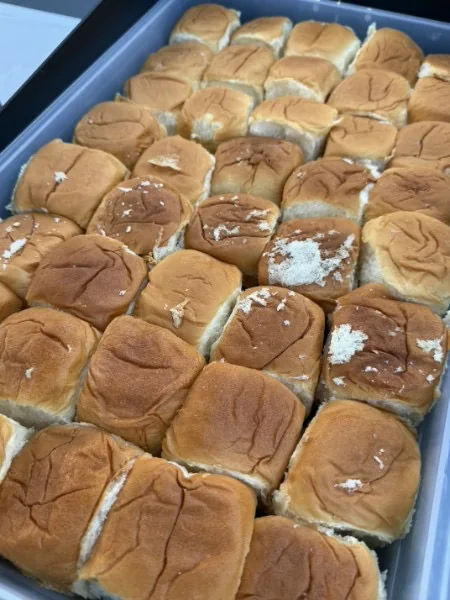 Warm Hawaiian sweet rolls